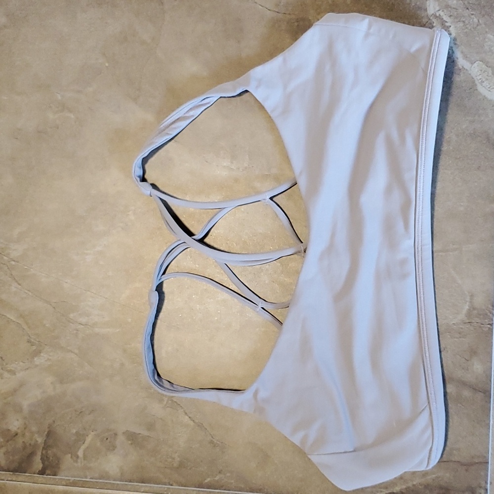 lululemon athletica Light Gray Sports Bra